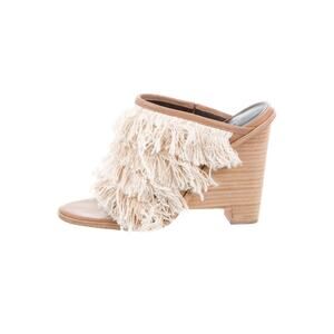 SIZE 10 Tibi New York Ophelie Mules With Fringe